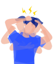 a man suffering from headache