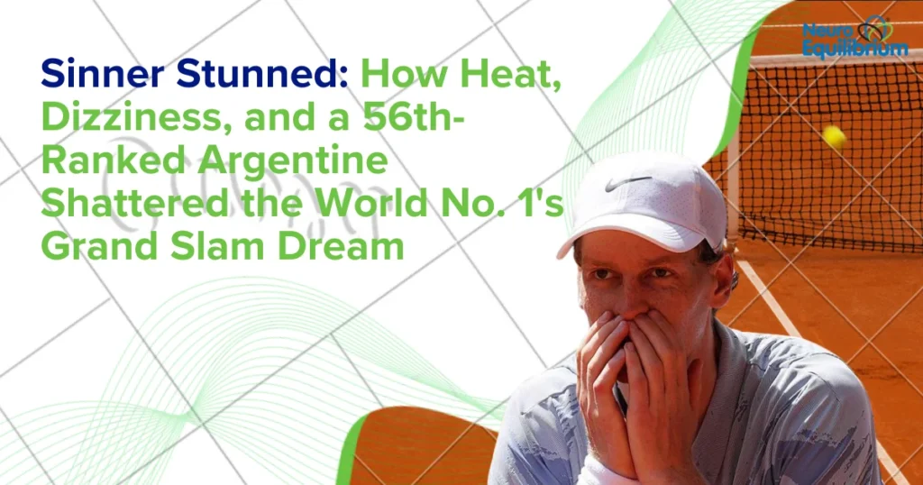 Sinner Stunned How Dizziness, Heat, and a 56th-Ranked Argentine Shattered the World No. 1’s French Open Dream