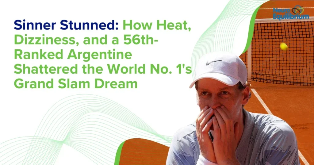 Sinner Stunned: How Dizziness, Heat, and a 56th-Ranked Argentine Shattered the World No. 1’s French Open Dream